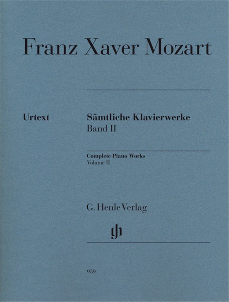 Sämtliche Klavierwerke Band II